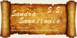 Sandra Samoilović vizit kartica